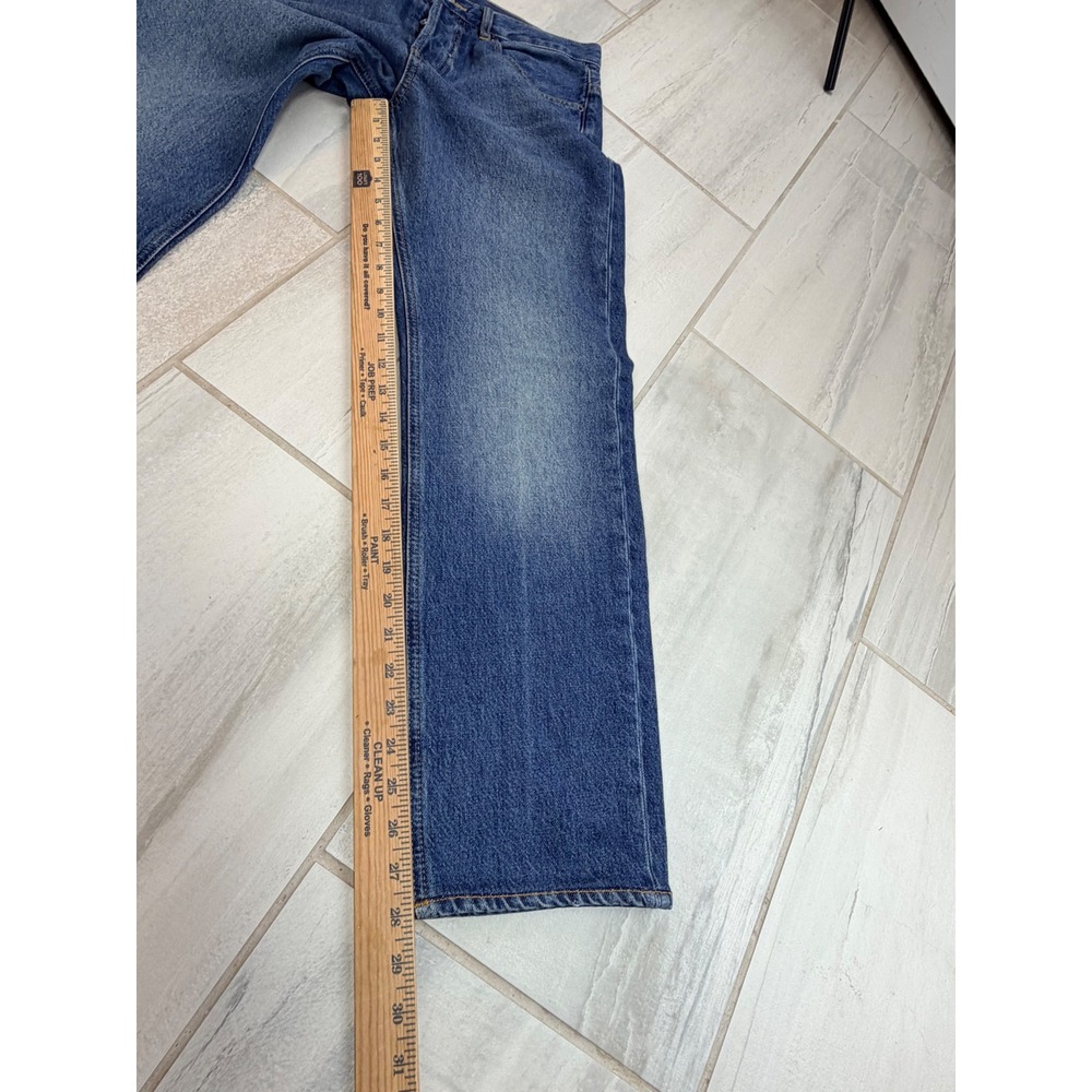 Frame The Straight Jeans 30 Dreamy Blue Button Fly LMHST510 Mens Denim - Picture 6 of 10